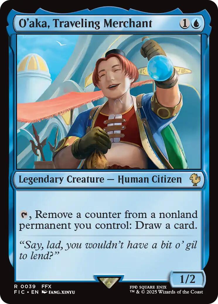 O'aka, Traveling Merchant (Surge Foil) [FINAL FANTASY Commander] | Empire Gaming NC