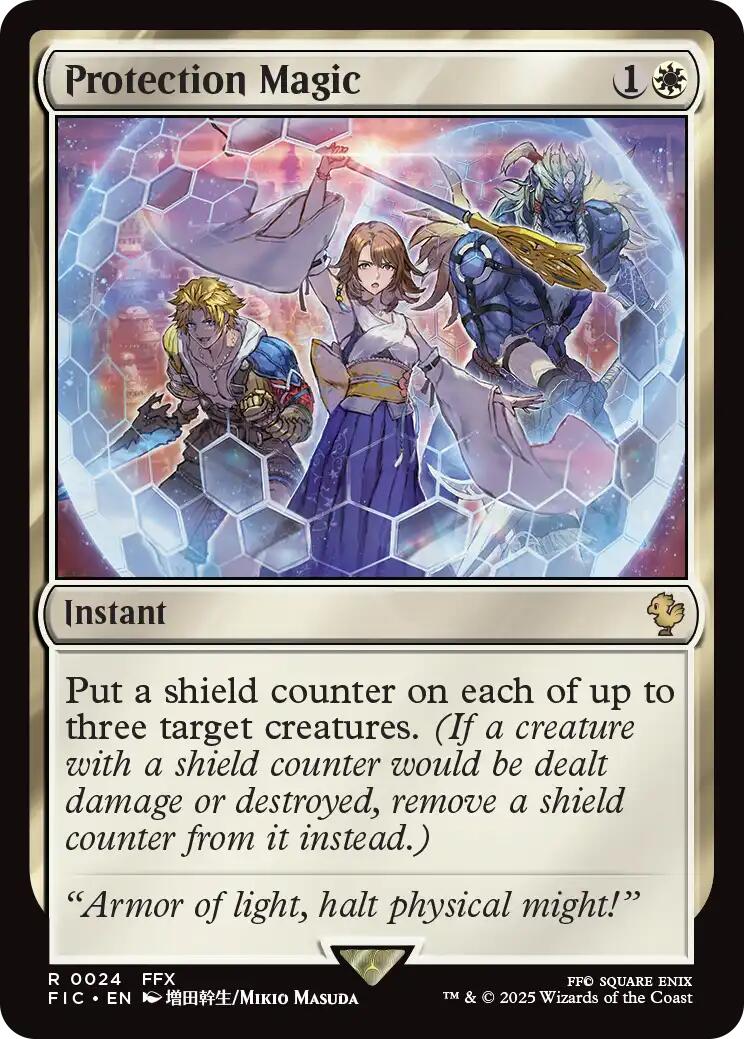 Protection Magic (Surge Foil) [FINAL FANTASY Commander] | Empire Gaming NC