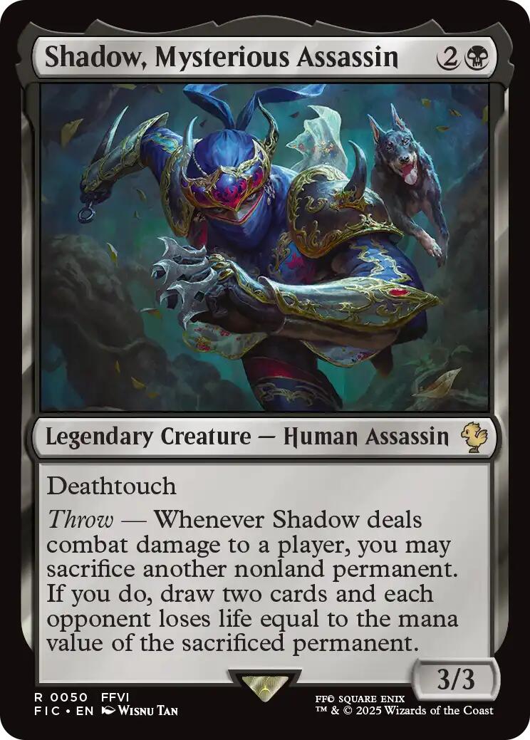 Shadow, Mysterious Assassin (Surge Foil) [FINAL FANTASY Commander] | Empire Gaming NC