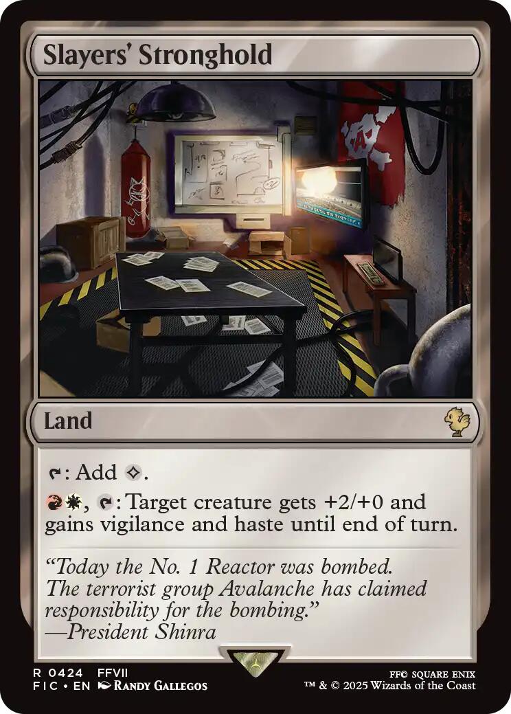 Slayers' Stronghold (Surge Foil) [FINAL FANTASY Commander] | Empire Gaming NC