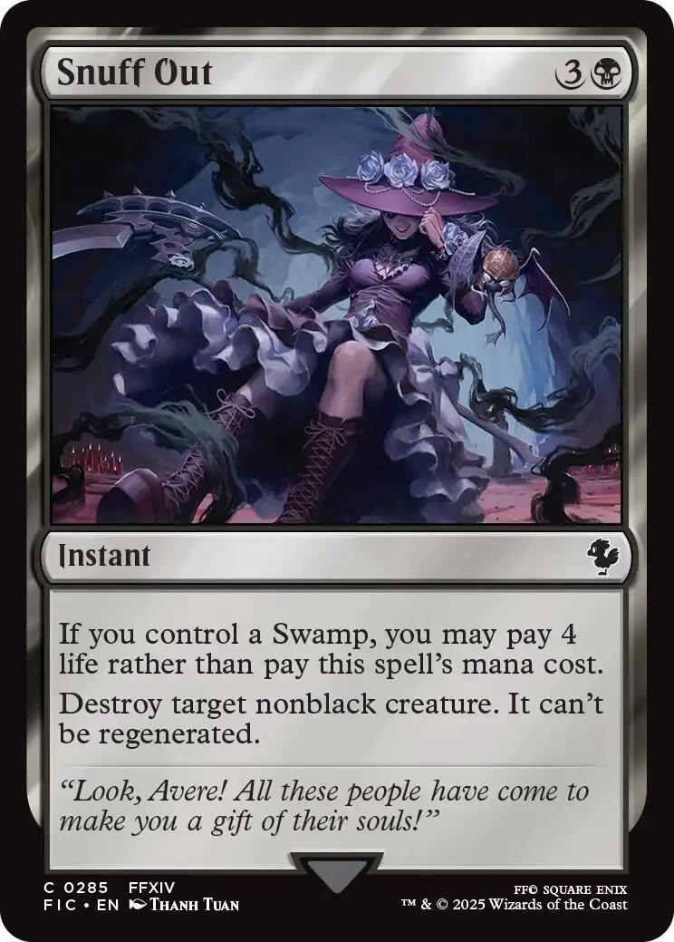 Snuff Out (Surge Foil) [FINAL FANTASY Commander] | Empire Gaming NC