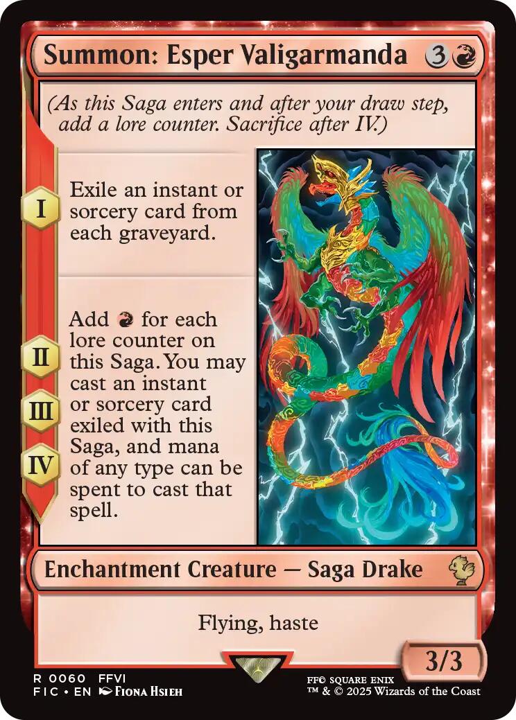 Summon: Esper Valigarmanda (Surge Foil) [FINAL FANTASY Commander] | Empire Gaming NC