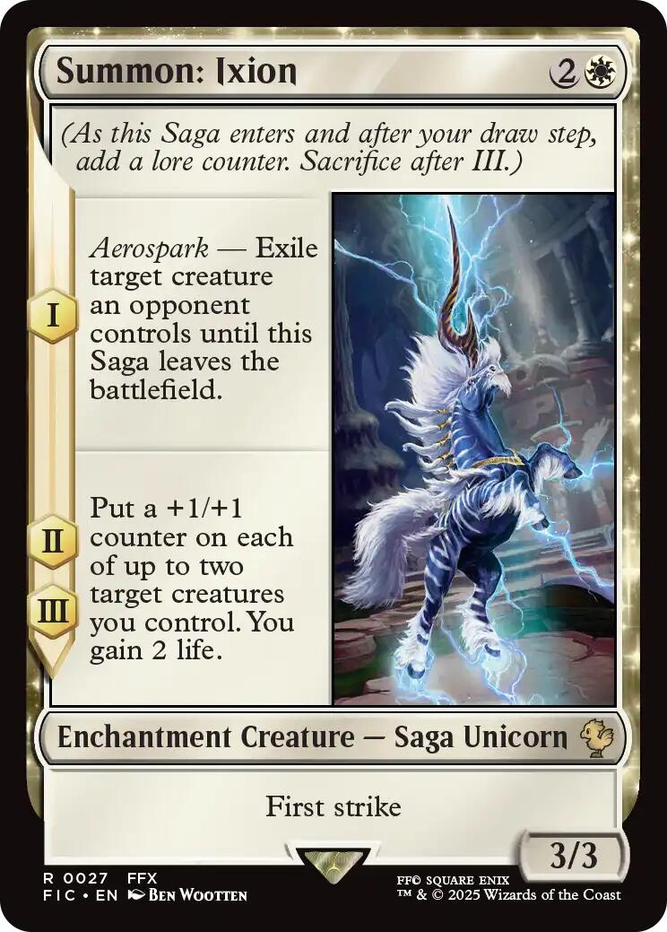 Summon: Ixion (Surge Foil) [FINAL FANTASY Commander] | Empire Gaming NC