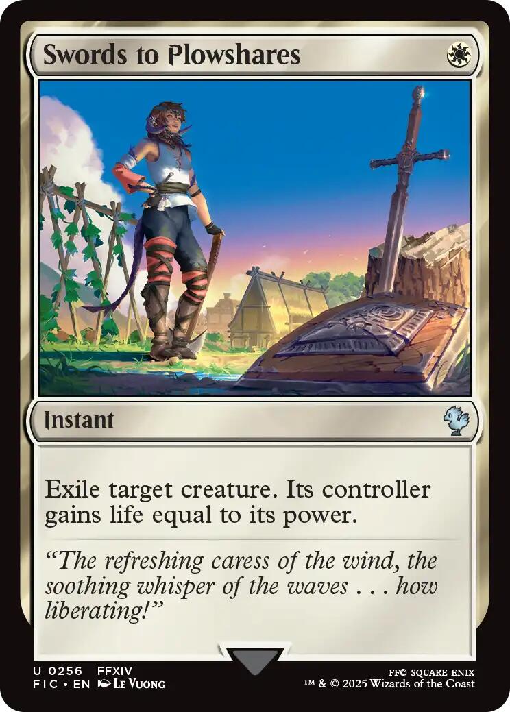 Swords to Plowshares (Surge Foil) [FINAL FANTASY Commander] | Empire Gaming NC