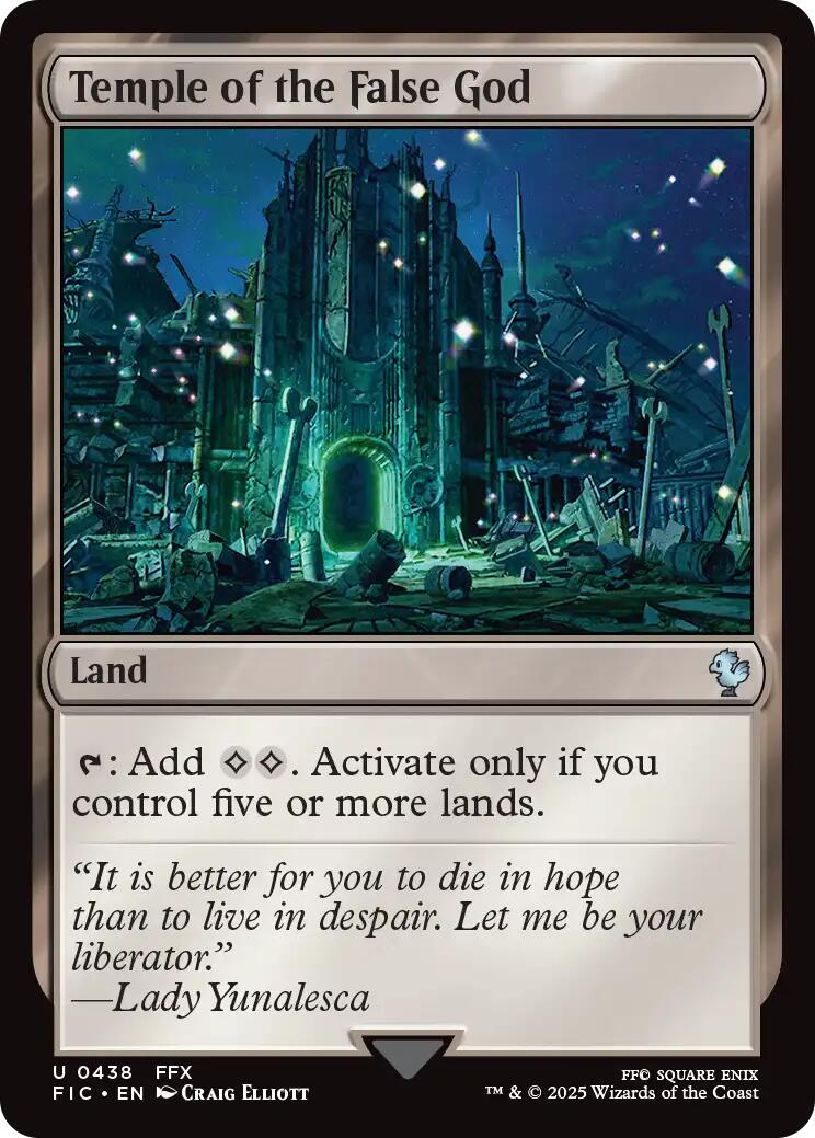 Temple of the False God (Surge Foil) [FINAL FANTASY Commander] | Empire Gaming NC