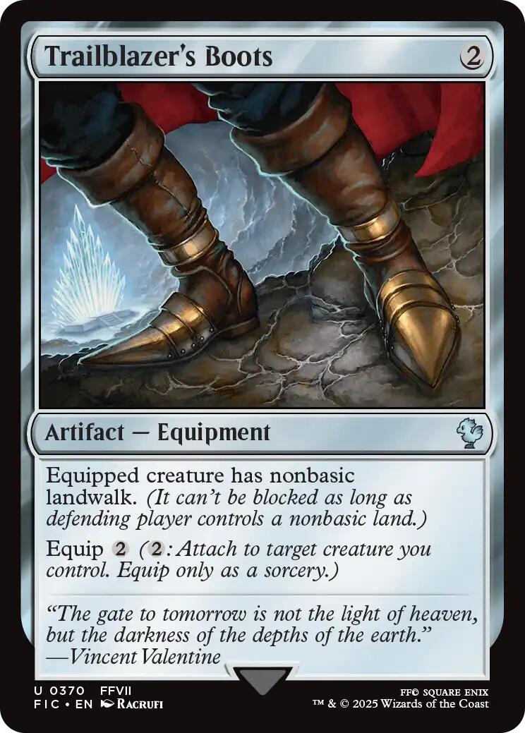 Trailblazer's Boots (Surge Foil) [FINAL FANTASY Commander] | Empire Gaming NC