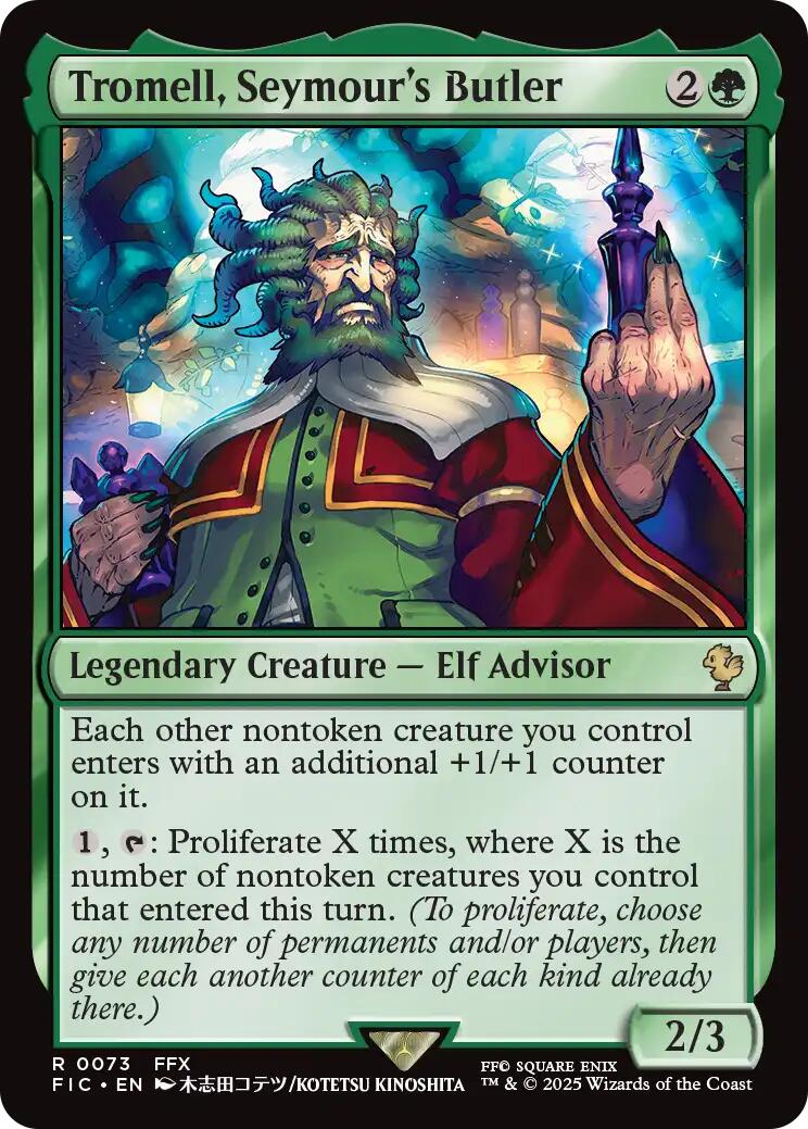 Tromell, Seymour's Butler (Surge Foil) [FINAL FANTASY Commander] | Empire Gaming NC