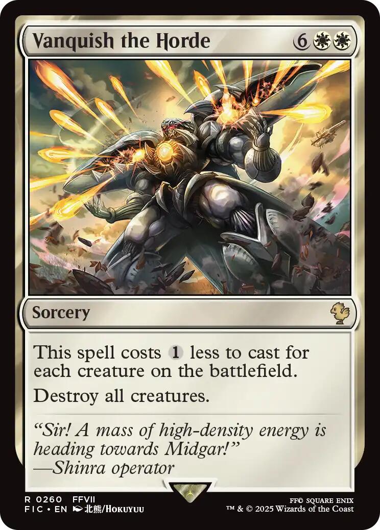 Vanquish the Horde (Surge Foil) [FINAL FANTASY Commander] | Empire Gaming NC