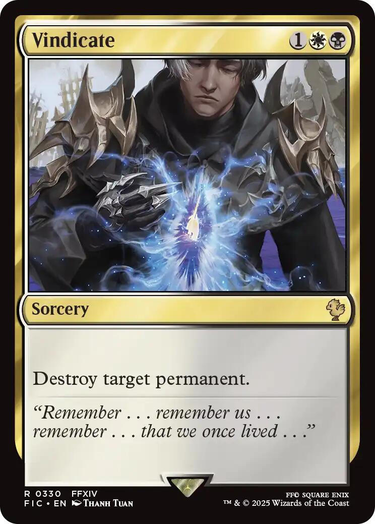 Vindicate (Surge Foil) [FINAL FANTASY Commander] | Empire Gaming NC