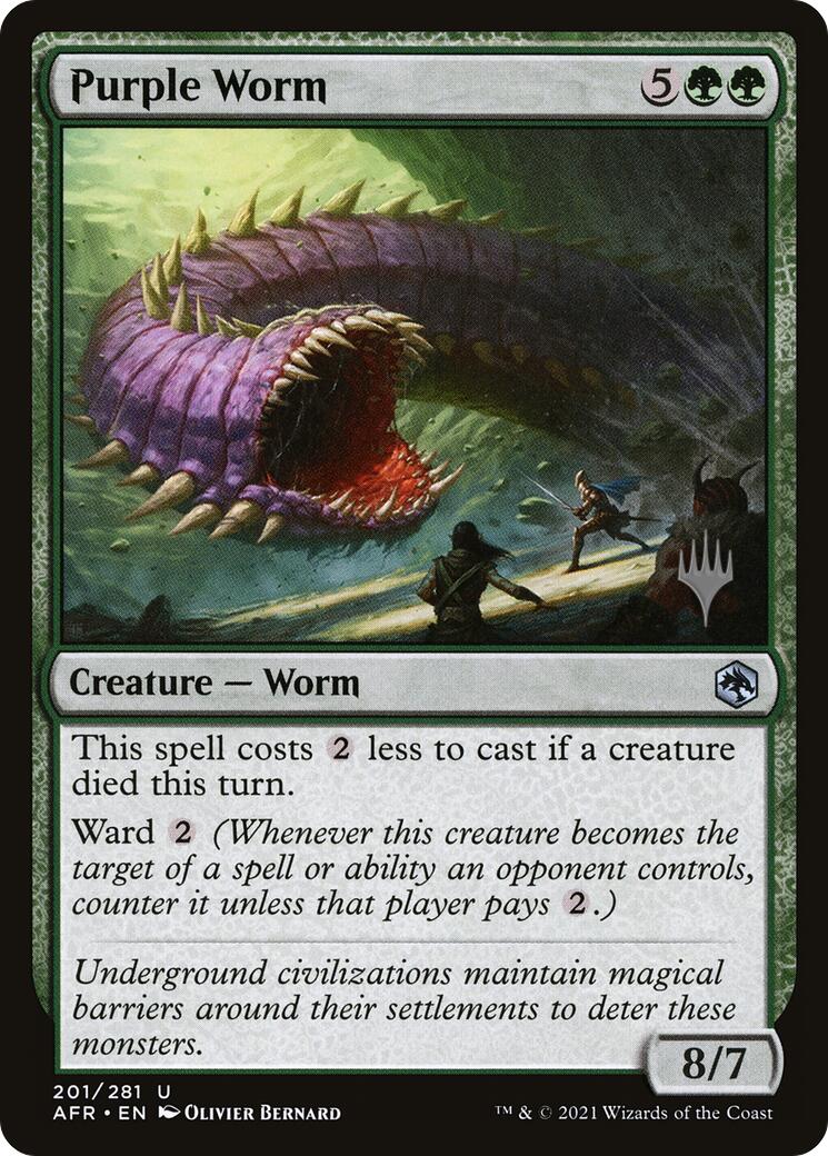 Purple Worm [Tarkir: Dragonstorm Promos] | Empire Gaming NC