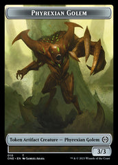 Rebel // Phyrexian Golem Double-Sided Token [Phyrexia: All Will Be One Tokens] | Empire Gaming NC