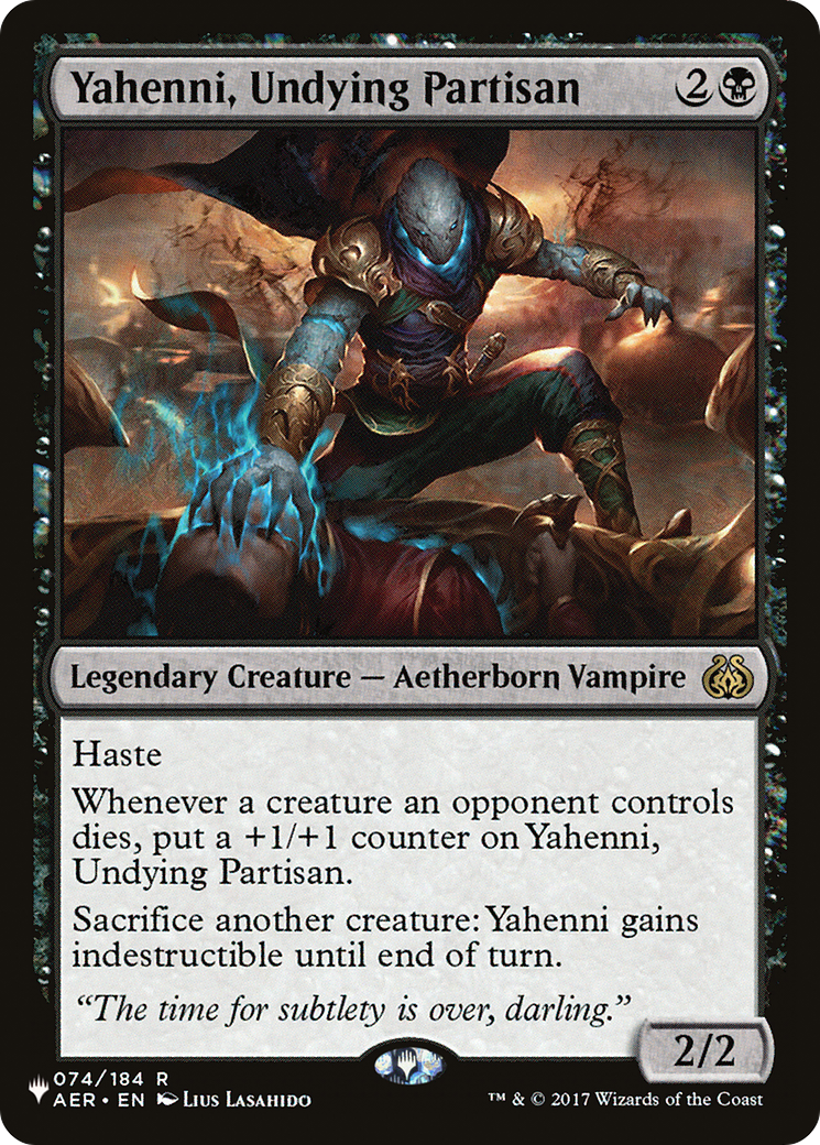 Yahenni, Undying Partisan [The List] | Empire Gaming NC