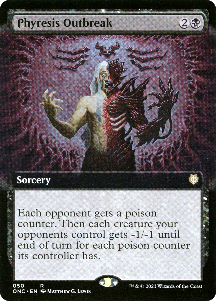 Phyresis Outbreak (Extended Art) [Phyrexia: All Will Be One Commander] | Empire Gaming NC