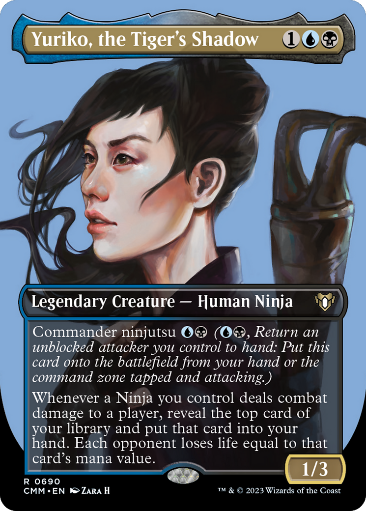 Yuriko, the Tiger's Shadow (Borderless Profile) [Commander Masters] | Empire Gaming NC