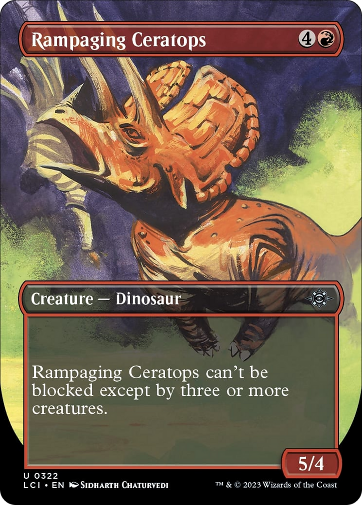 Rampaging Ceratops (Borderless) [The Lost Caverns of Ixalan] | Empire Gaming NC