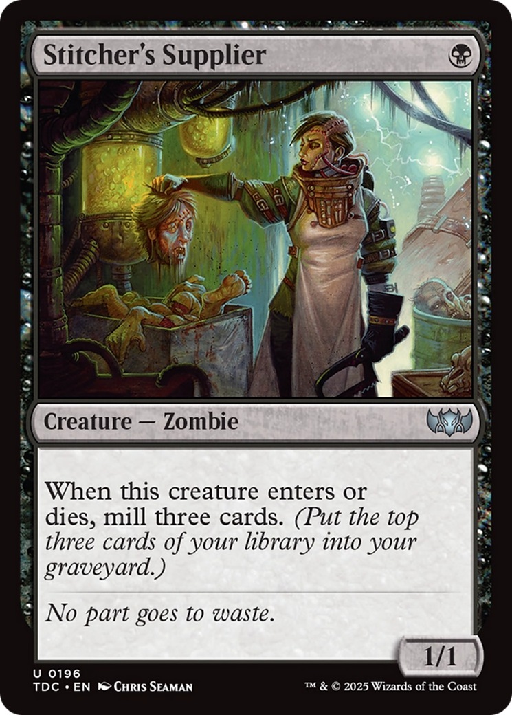 Stitcher's Supplier [Tarkir: Dragonstorm Commander] | Empire Gaming NC