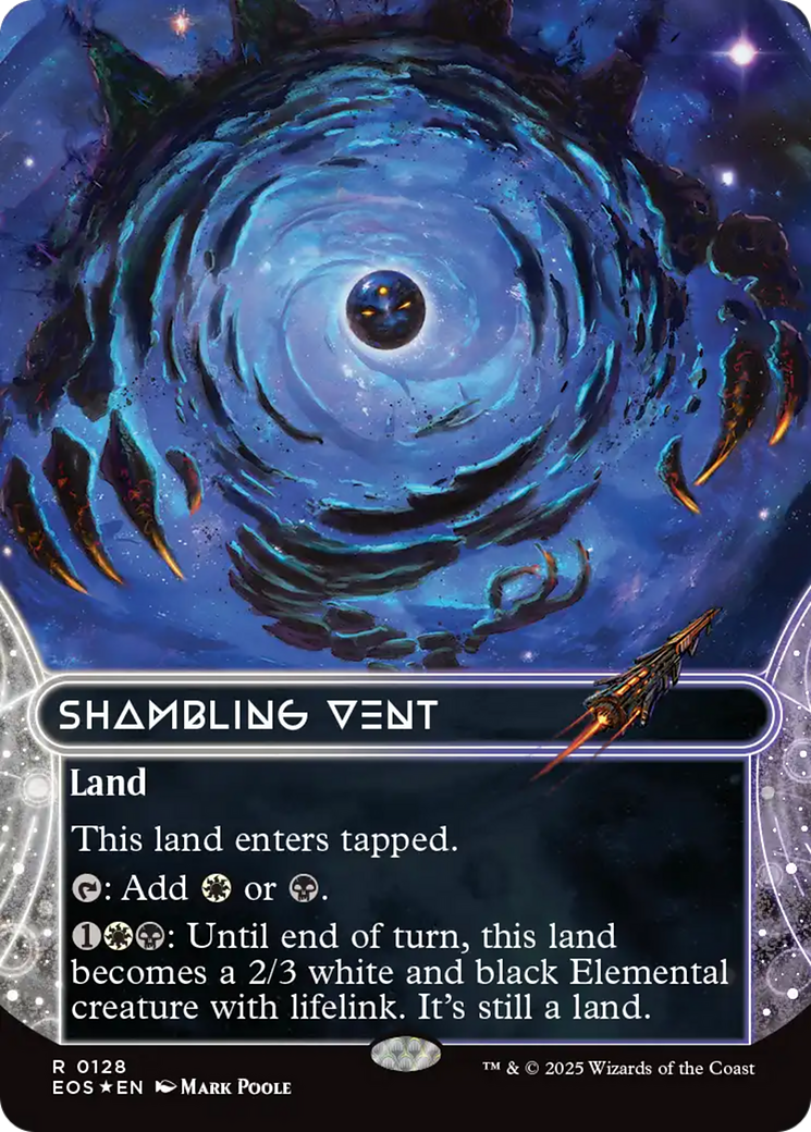 Shambling Vent (0128) (Borderless) (Galaxy Foil) [Edge of Eternities: Stellar Sights] | Empire Gaming NC