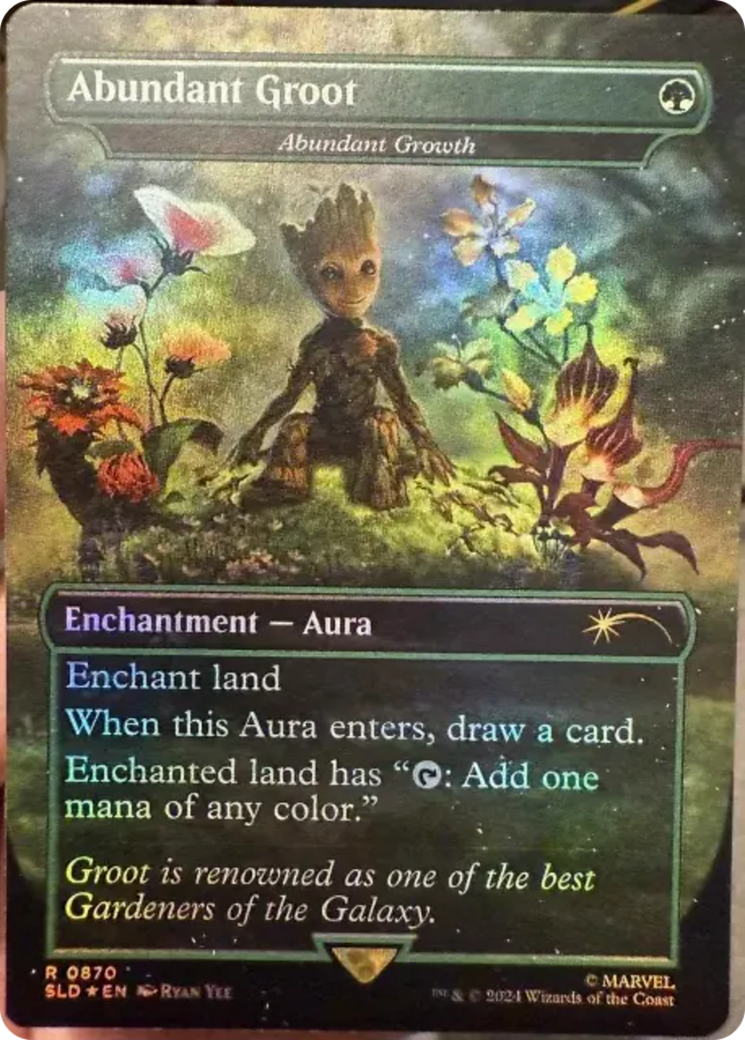 Abundant Groot - Abundant Growth (Rainbow Foil) [Secret Lair Drop Series] | Empire Gaming NC