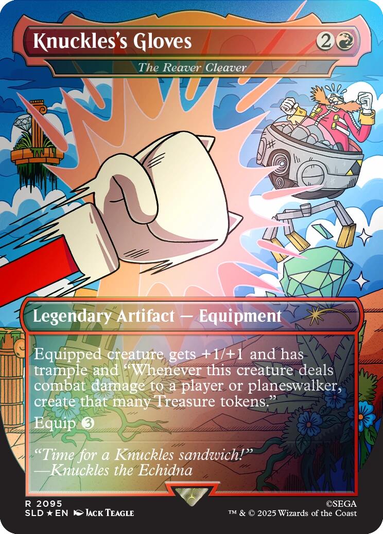 Knuckles's Gloves - The Reaver Cleaver (Rainbow Foil) [Secret Lair Drop Series] | Empire Gaming NC