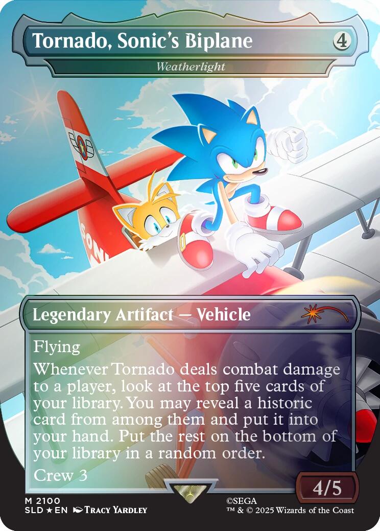 Tornado, Sonic's Biplane - Weatherlight (Rainbow Foil) [Secret Lair Drop Series] | Empire Gaming NC