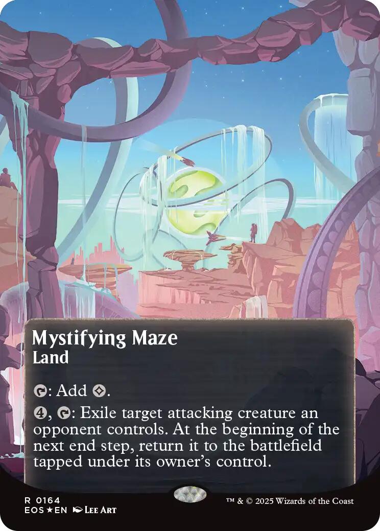 Mystifying Maze (0164) (Borderless) (Galaxy Foil) [Edge of Eternities: Stellar Sights] | Empire Gaming NC