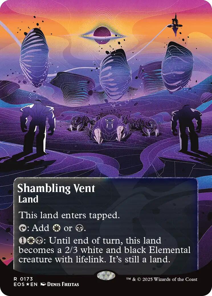 Shambling Vent (0173) (Borderless) (Galaxy Foil) [Edge of Eternities: Stellar Sights] | Empire Gaming NC