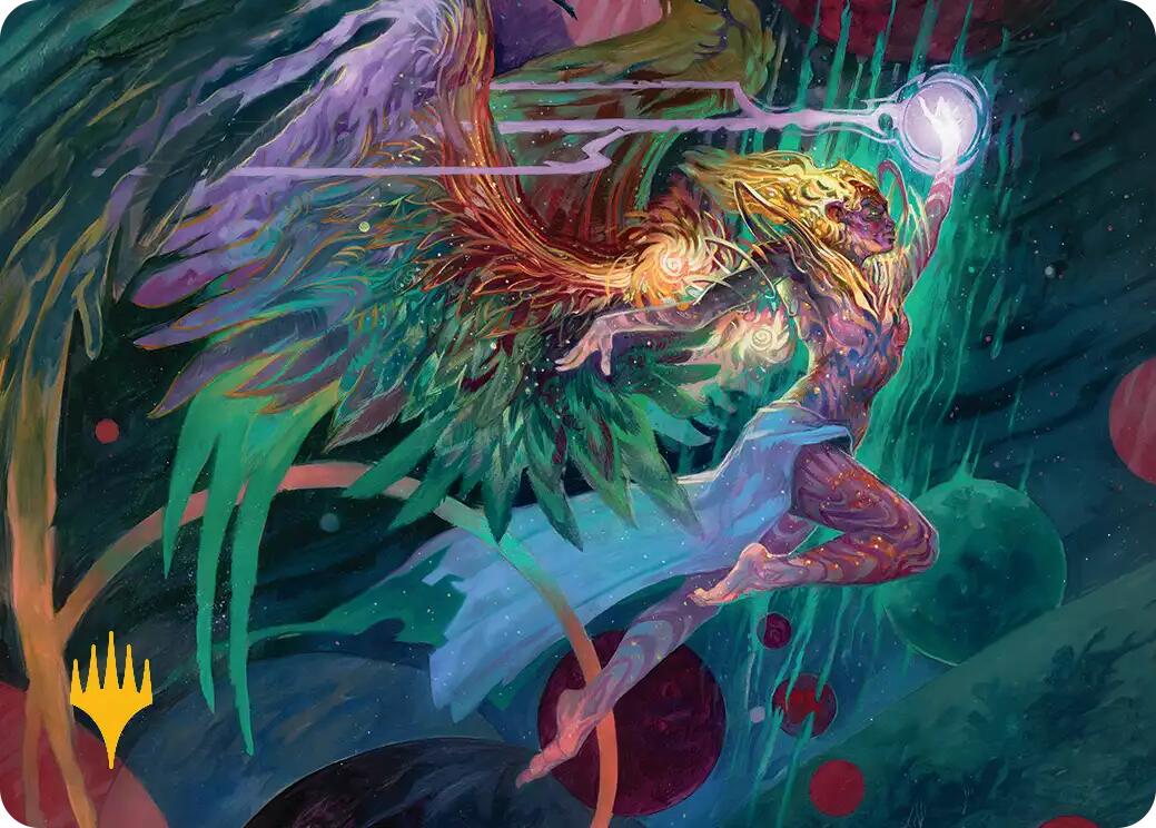 Exalted Sunborn Art Card (Gold-Stamped Signature) [Edge of Eternities Art Series] | Empire Gaming NC