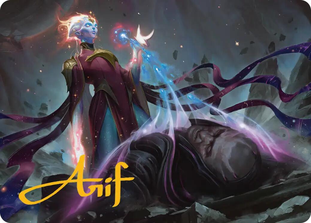 Lightstall Inquisitor Art Card (Gold-Stamped Signature) [Edge of Eternities Art Series] | Empire Gaming NC