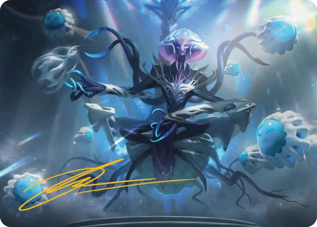 Mm'menon, the Right Hand Art Card (Gold-Stamped Signature) [Edge of Eternities Art Series] | Empire Gaming NC