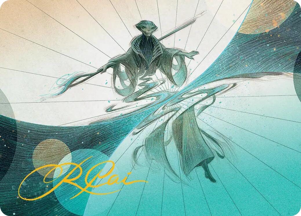 Weftwalking Art Card (Gold-Stamped Signature) [Edge of Eternities Art Series] | Empire Gaming NC