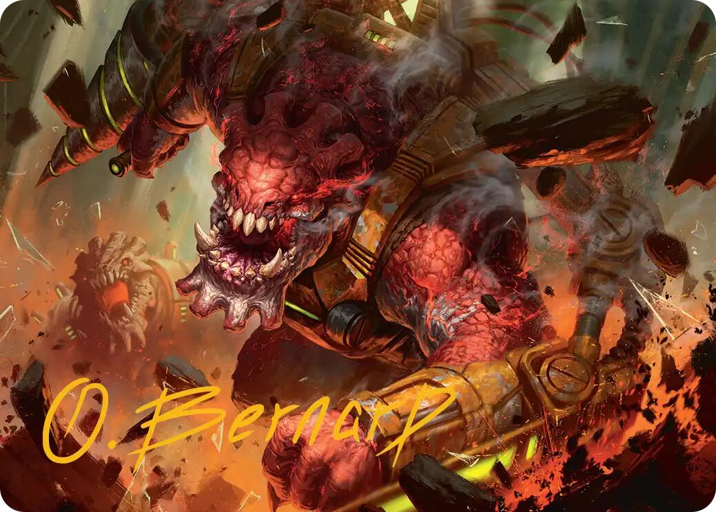 Full Bore Art Card (Gold-Stamped Signature) [Edge of Eternities Art Series] | Empire Gaming NC