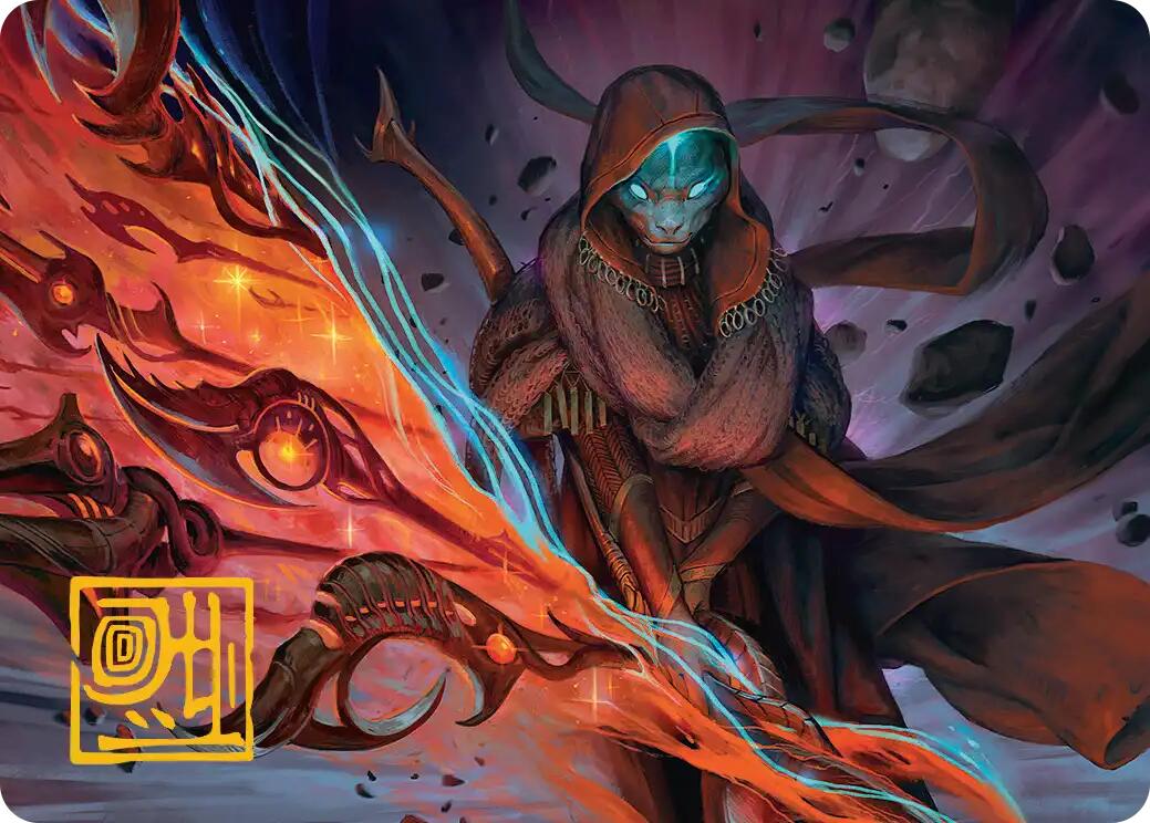 Weftstalker Ardent Art Card (Gold-Stamped Signature) [Edge of Eternities Art Series] | Empire Gaming NC