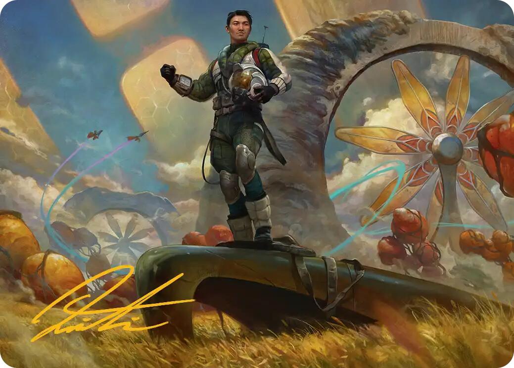 Galactic Wayfarer Art Card (Gold-Stamped Signature) [Edge of Eternities Art Series] | Empire Gaming NC
