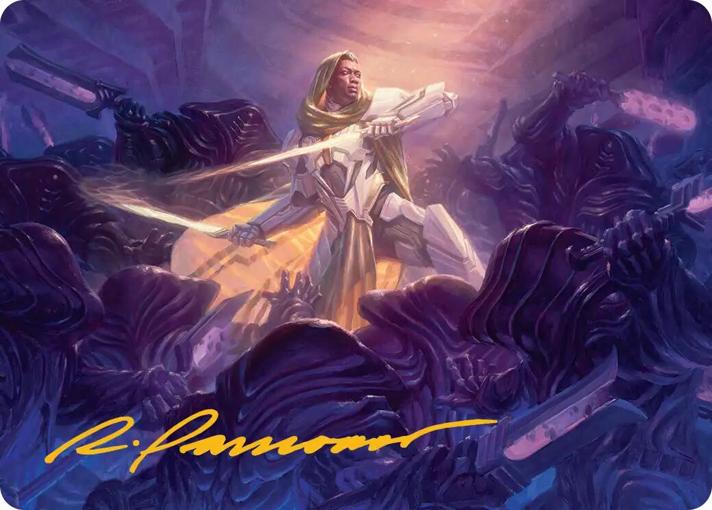 Syr Vondam, Sunstar Exemplar Art Card (Gold-Stamped Signature) [Edge of Eternities Art Series] | Empire Gaming NC