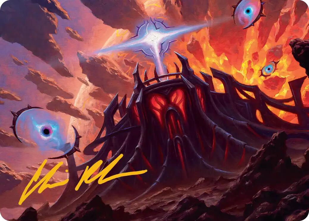 Secluded Starforge Art Card (Gold-Stamped Signature) [Edge of Eternities Art Series] | Empire Gaming NC