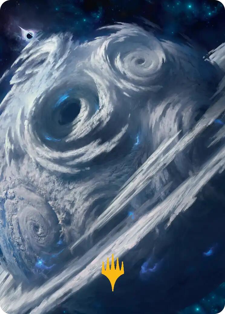 Uthros, Titanic Godcore Art Card (Gold-Stamped Planeswalker Symbol) [Edge of Eternities Art Series] | Empire Gaming NC