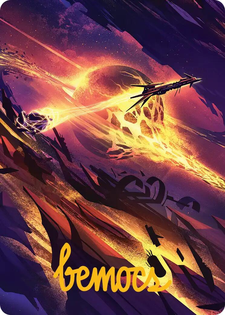 Scavenger Grounds Art Card (53/54) (Gold-Stamped Signature) [Edge of Eternities Art Series] | Empire Gaming NC