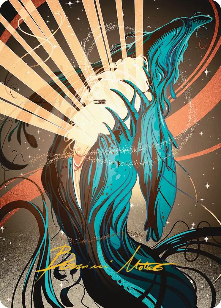 Swarmyard Art Card (Gold-Stamped Signature) [Edge of Eternities Art Series] | Empire Gaming NC