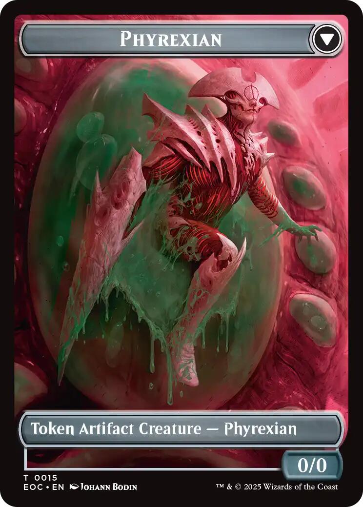 Incubator // Phyrexian Double-Sided Token [Edge of Eternities Commander Tokens] | Empire Gaming NC