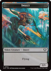 Insect // Elemental (0008) Double-Sided Token [Edge of Eternities Commander Tokens] | Empire Gaming NC