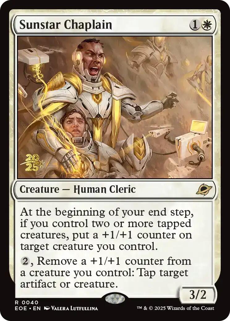 Sunstar Chaplain [Edge of Eternities Prerelease Promos] | Empire Gaming NC