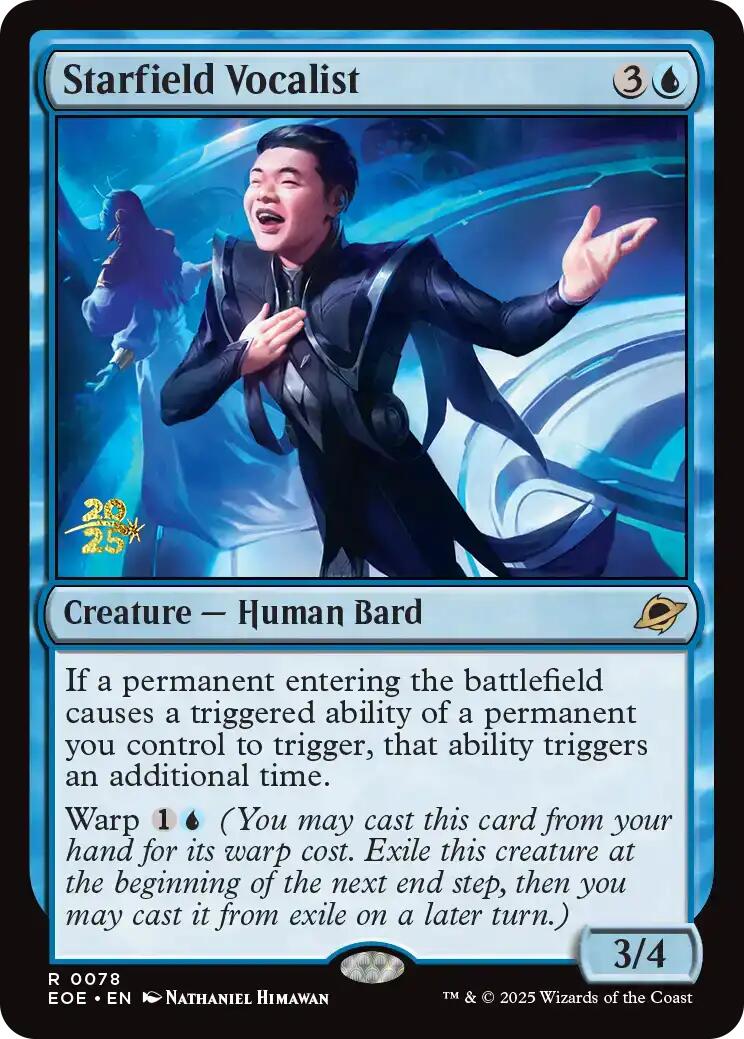 Starfield Vocalist [Edge of Eternities Prerelease Promos] | Empire Gaming NC