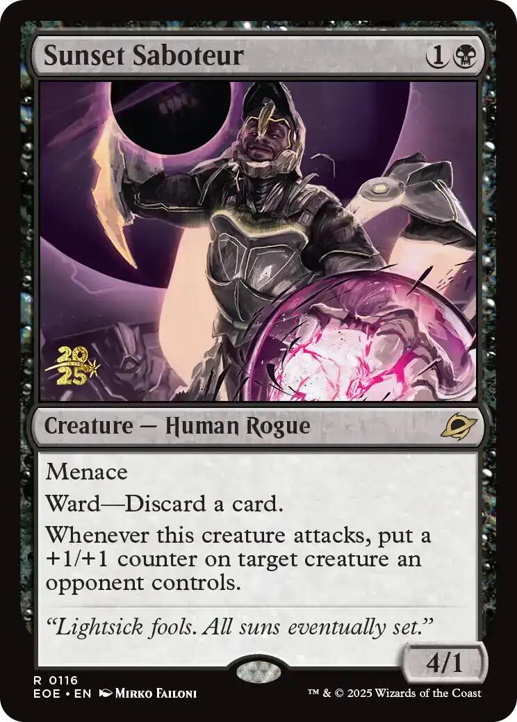 Sunset Saboteur [Edge of Eternities Prerelease Promos] | Empire Gaming NC