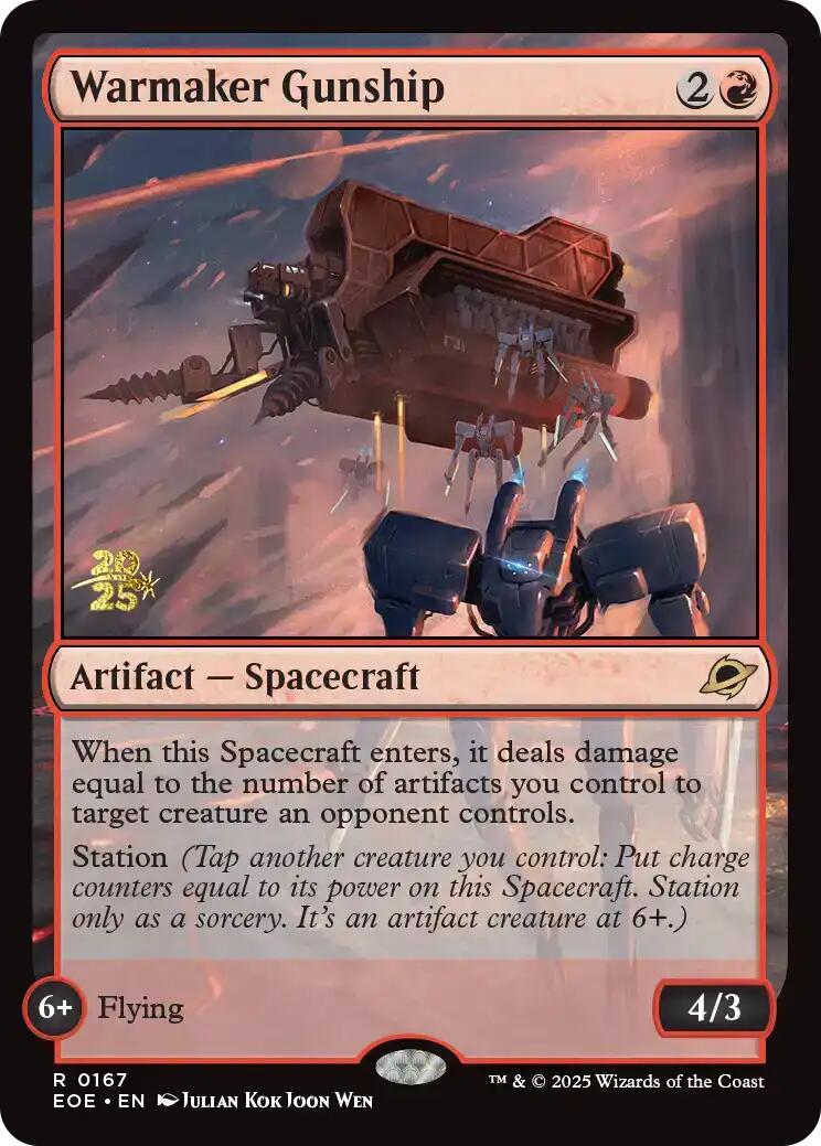 Warmaker Gunship [Edge of Eternities Prerelease Promos] | Empire Gaming NC