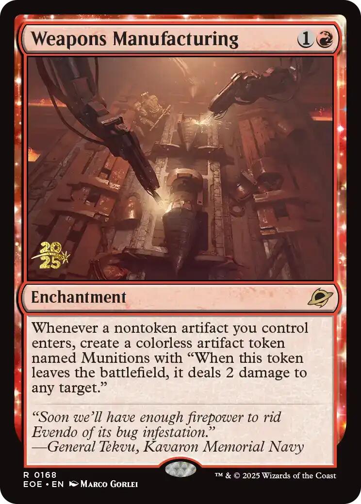 Weapons Manufacturing [Edge of Eternities Prerelease Promos] | Empire Gaming NC