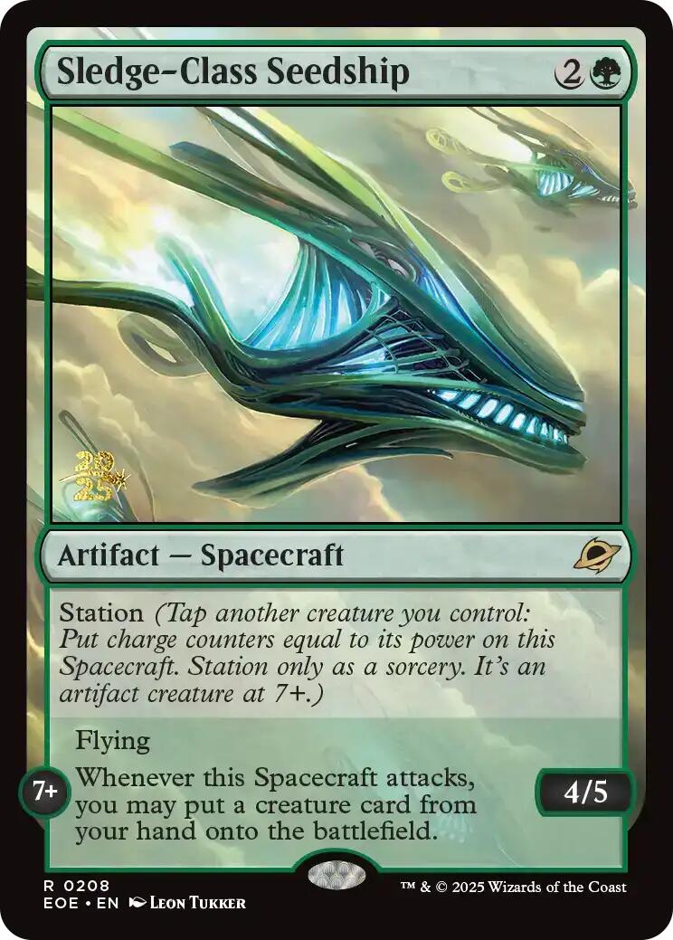 Sledge-Class Seedship [Edge of Eternities Prerelease Promos] | Empire Gaming NC