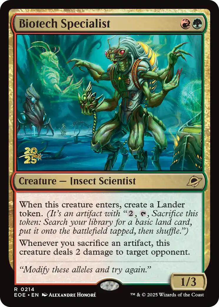 Biotech Specialist [Edge of Eternities Prerelease Promos] | Empire Gaming NC