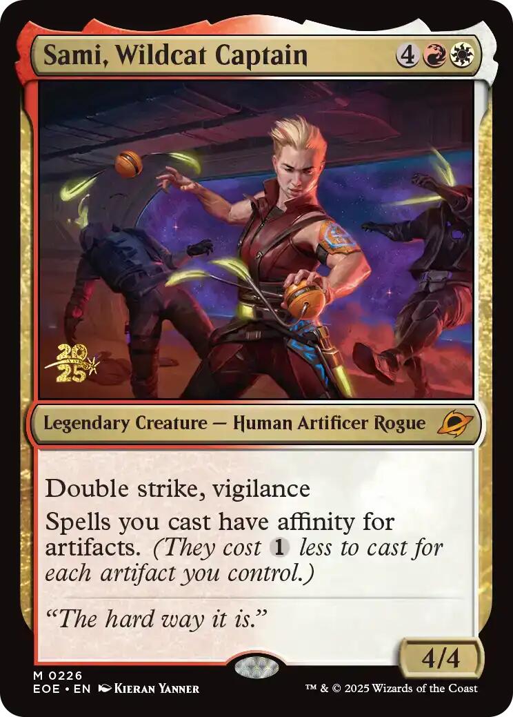 Sami, Wildcat Captain [Edge of Eternities Prerelease Promos] | Empire Gaming NC
