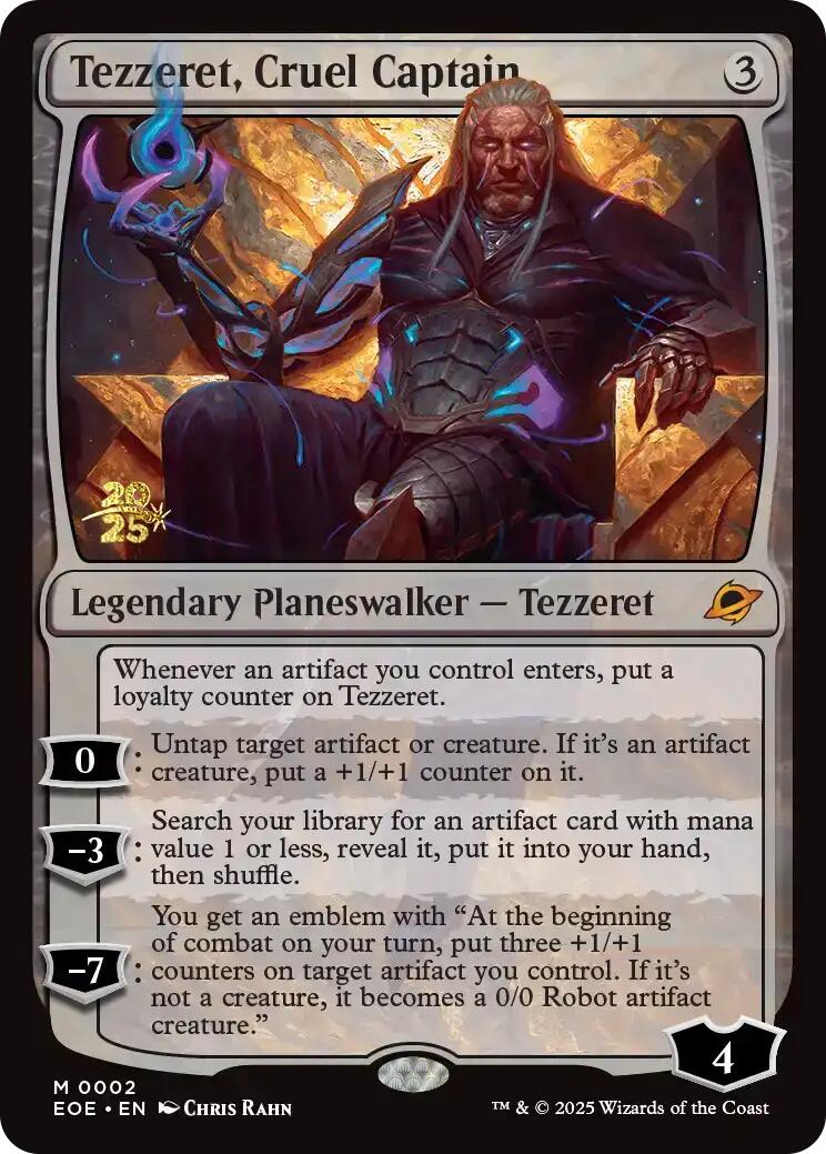 Tezzeret, Cruel Captain [Edge of Eternities Prerelease Promos] | Empire Gaming NC