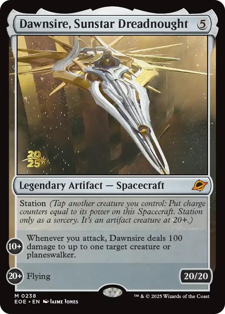 Dawnsire, Sunstar Dreadnought [Edge of Eternities Prerelease Promos] | Empire Gaming NC